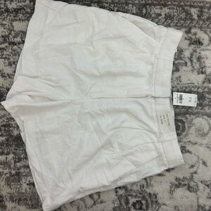 Abercrombie Women's White Linen Shorts